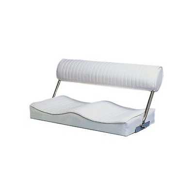 Two-place seat 80x40cm White leather fabric OS4841200