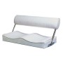 Two-place seat 80x40cm White leather fabric OS4841200