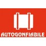 Type-approved EC self-inflatable life raft sticker 127x80mm N31812621835