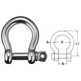Grillo cetra in acciaio inox con chiusura a vite Perno 14mm N61641100437-40%