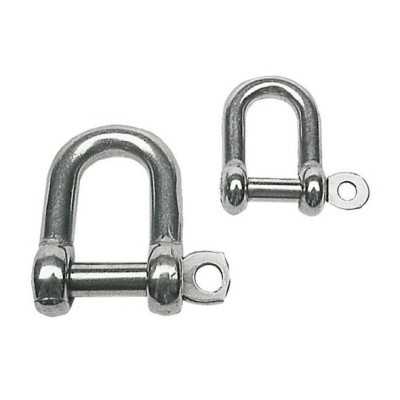 Stainless steel D-shackle 14mm N61641100458