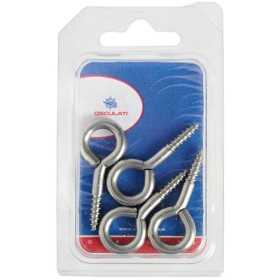 Occhioli in acciaio inox a vite 32x3,5mm 7 pezzi OS0903302-40%