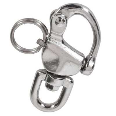 Moschettone in acciaio inox con occhio girevole tipo Jib 68mm MT0222670-5%