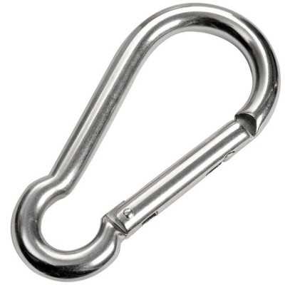 Moschettone in inox senza occhio 6mm Cf 10pz OS0919006-40%