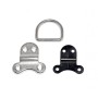Foldable stainless steel ring Base with 4 holes 76x76mm Breaking load 3000kg N61542100103