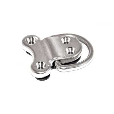 Foldable stainless steel ring Base with 4 holes 45x45mm Breaking load 900kg OS3986686