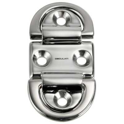 Anello abbattibile Doppio Pad eye 99x59mm Anello Medio 8mm OS3987102-40%