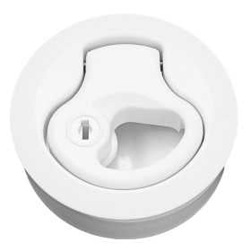 Plastic Flush Pull Latchemade of White Nylon with lock OS3814720