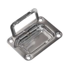 Polished stainless steel handle for shelf with return spring 57x77mm OS3821821