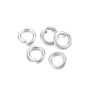 Blister 5Pz Graffe ad anello in acciaio inox Per cavo elastico d8mm N61700602744-30%