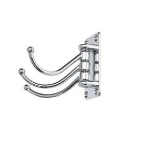 Appendiabiti a 3 ganci pieghevoli in Ottone 73x36mm Cromato MT0335305-10%