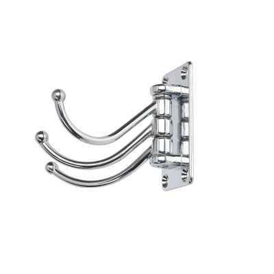 Appendiabiti a 3 ganci pieghevoli in Ottone 73x36mm Cromato MT0335305-10%