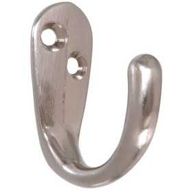 Gancio appendiabiti singolo in Ottone 15x40mm Cromato N60043805283-5%