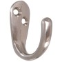 Gancio appendiabiti singolo in Ottone 15x40mm Cromato N60043805283-5%