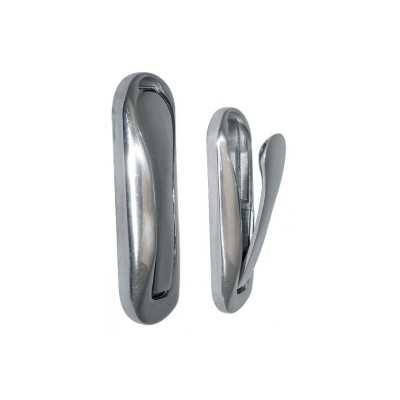 Polished brass Foldaway coat hanger 75x25mm OS3810402