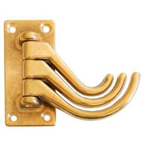 Appendiabiti 3 ganci in ottone lucido Piastra 73x36mm OS3816200-18%