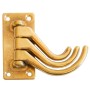 Appendiabiti 3 ganci in ottone lucido Piastra 73x36mm OS3816200-18%