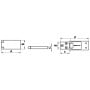 Cerniera a filo da incasso per portelli 100x50mm in inox OS3892503-18%