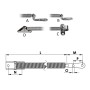 Compasso a molla in inox per portellini 470x10.6mm OS3842147-40%