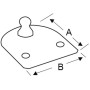 Compact Fastening Flat plate Ball Ø 10mm OS3801321