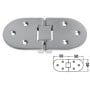 Cerniera Inox Ovale Microfusa con fori 100x40x4mm per portelli OS3829002-18%