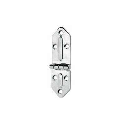 Cerniera zancata in acciaio inox Chromelux 127x40mm Spessore 2,5mm OS3844400-40%