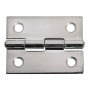Mirror polished stainless steel Rectangular hinge 51x38mm 1.3mm OS3846781