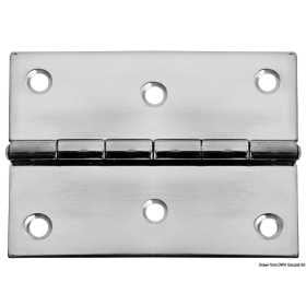 Cerniera rettangolare inox lucidata a specchio 75x75mm Spessore 1.3mm OS3846785-0%