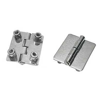 Cerniera rettangolare inox 51x38mm Spessore 1,7mm Boccole 4 Senza viti OS3882101-0%