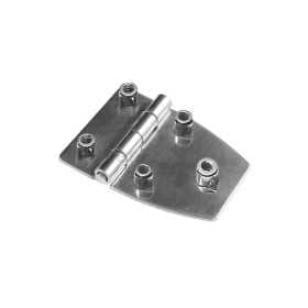 Cerniera trapezoidale inox 51x38mm Spessore 1,7mm Boccole 6 Senza viti OS3882105-0%