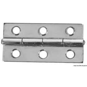 Cerniera rettangolare inox lucidata a specchio 60x40mm Spessore 1.3mm OS3882202-0%