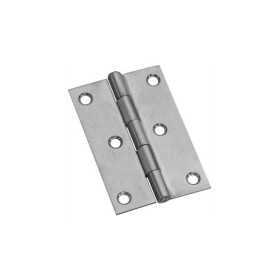 Cerniera rettangolare inox lucidata a specchio 75x50mm Spessore 1.3mm OS3882204-0%