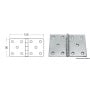 Cerniera in acciaio inox 130x90mm Spessore 2,5mm OS3882206-18%