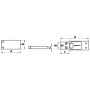 Cerniera a filo da incasso per portelli 75x35mm in inox OS3892502-18%