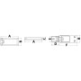 Stainless steel PIRAMID Hinge for hatches 45x30mm OS3892801