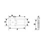 Hinge for 90° Piramid doors 43x30mm OS3892901