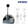 Ultraflex B103 Single lever control box 157x104mm UT37923K