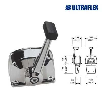 Ultraflex B665 Engine control box Chromed 1 motor UT40656G