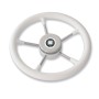 Volante bianco V57W Ultraflex 35cm a magnetico in acciaio inox 38157Q N110753206329-25%