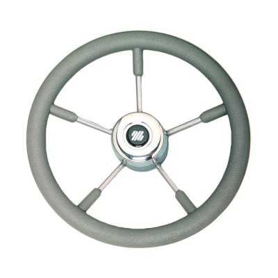 Volante grigio V58G Ultraflex 40cm a magnetico in acciaio inox 38650F N110753206330-25%