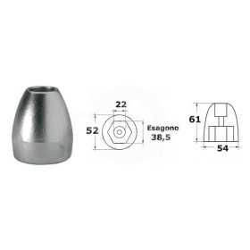 Zinc Ogive Anode 865182 for MERCURY MARINER MERCRUISER Bravo III N80607030592