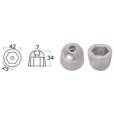 Anodo di Zinco ad Ogiva per Elica di Manovra Prua - Poppa SIDE-POWER (Sleipner) 101180 OS4307024-18%