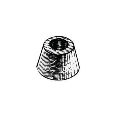 Ogive Zinc Anode ∅ 78x45 mm 1,05 Kg Single-Bolt Mounting OS4390100