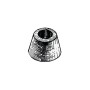 Ogive Zinc Anode ∅ 78x45 mm 1,05 Kg Single-Bolt Mounting OS4390100