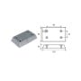 Anodo di zinco a piastra per timone e flaps D.130x80mm N80605930239-30%