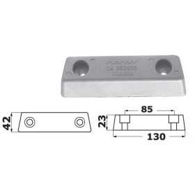 Anodo di Zinco a Placca per Base Piede 852835-8 VOLVO Duo Prop N80607230713-10%