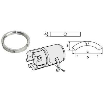 VOLVO Sail Drive - Folding Prop Collar Leg Zinc Anode 3584442 OS4353501