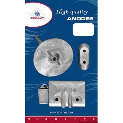 Kit 4 Pezzi Anodi di Zinco Fuoribordo YAMAHA 40 - 50 Hp OS4335410-18%