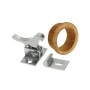 Chiusura a molla per antine in Inox con guarnizione del foro in Teak N60341500509-0%