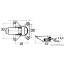 Chiusura Inox a leva per cofani portelli 69mm Carico max 100kg N60341500520-0%